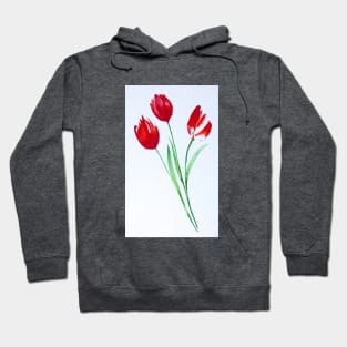 Red Tulips Hoodie